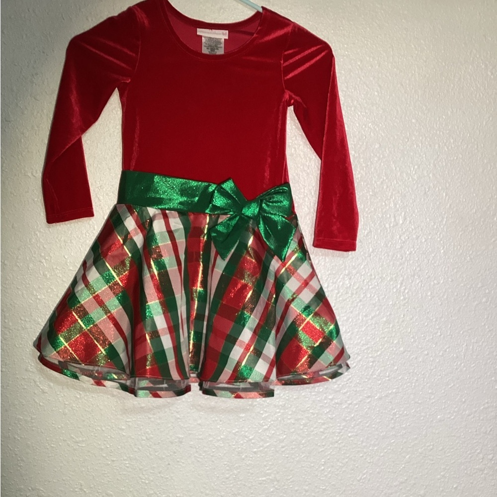 Bonnie Jean Red and Green skater Holiday Dress size 5
